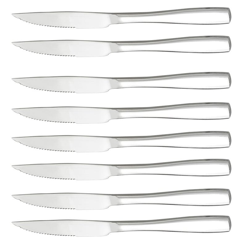 Hommp 8-Piece Stainless Steel Steak Knives for Chefs Commercial Kitchen - Image 1